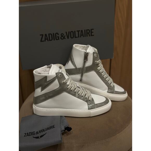 Zadig & Voltaire High Flash High Top Infinity Patent Sneaker - Picture 1 of 7